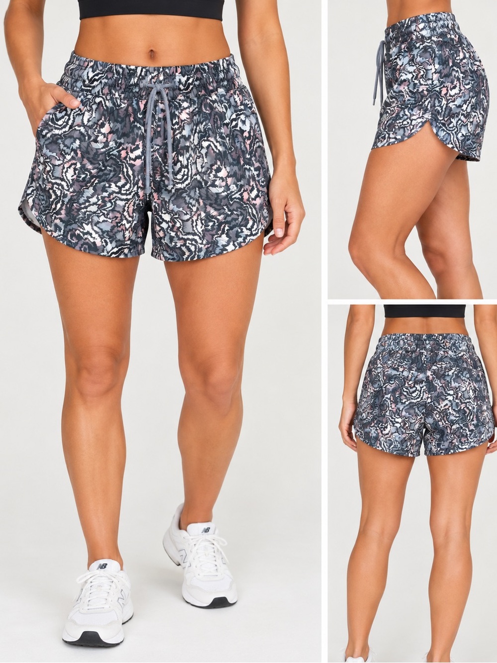 Athleta Printed Running Shorts – Women’s Medium